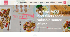 Desktop Screenshot of pork.com.au